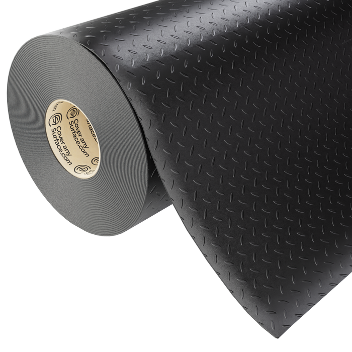 Checker Plate Anti-Slip Rubber Flooring Roll 3mm Thick