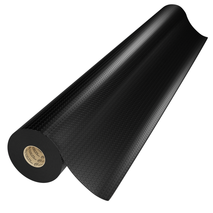 Coin Pattern Anti-Slip Rubber Flooring Roll 5mm Thick