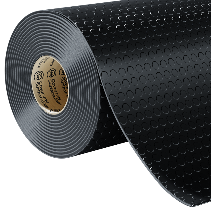 Coin Pattern Anti-Slip Rubber Flooring Roll 5mm Thick