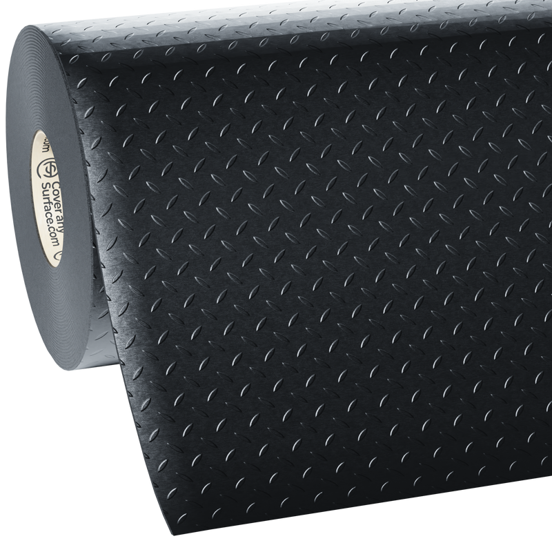 Checker Plate Anti-Slip Rubber Flooring Roll 3mm Thick