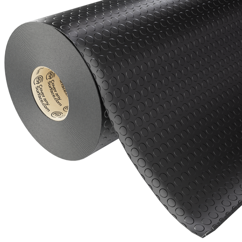 Coin Pattern Anti-Slip Rubber Flooring Roll 3mm Thick