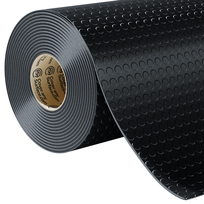 Coin Pattern Anti-Slip Rubber Flooring Roll 5mm Thick