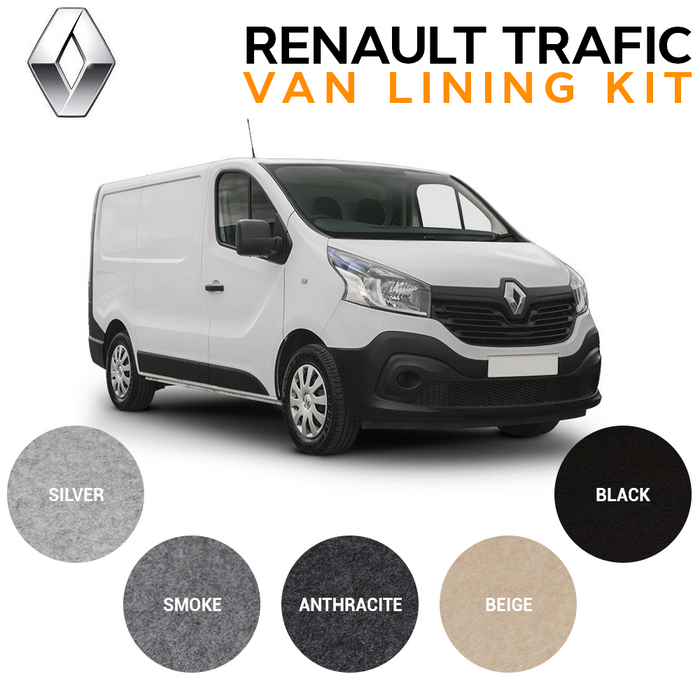 Renault Trafic Van Carpet Lining Bundle Kit