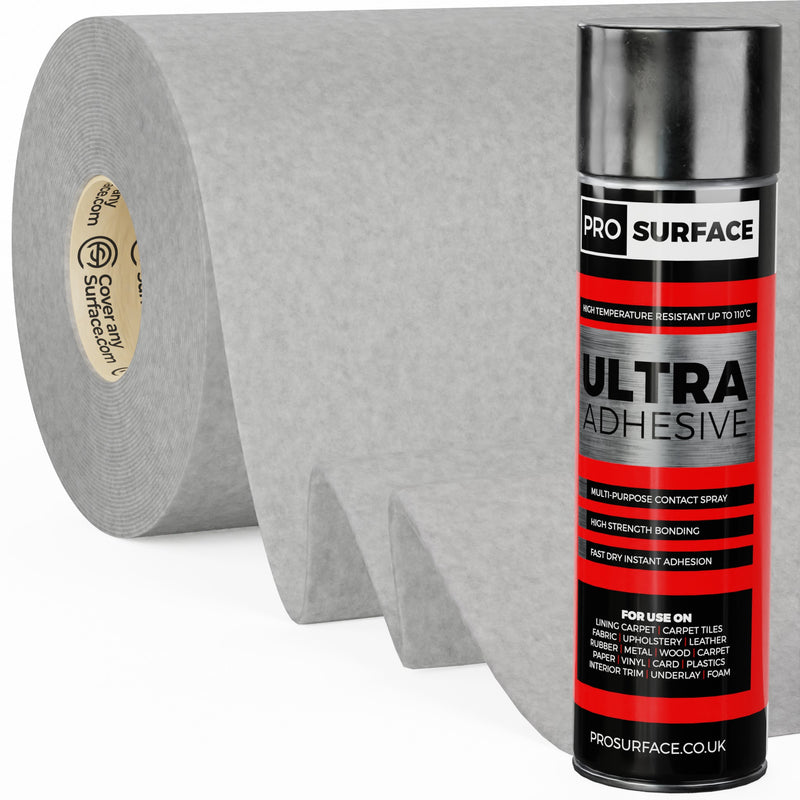 Silver -  4 Way Super Stretch Van Lining Carpet