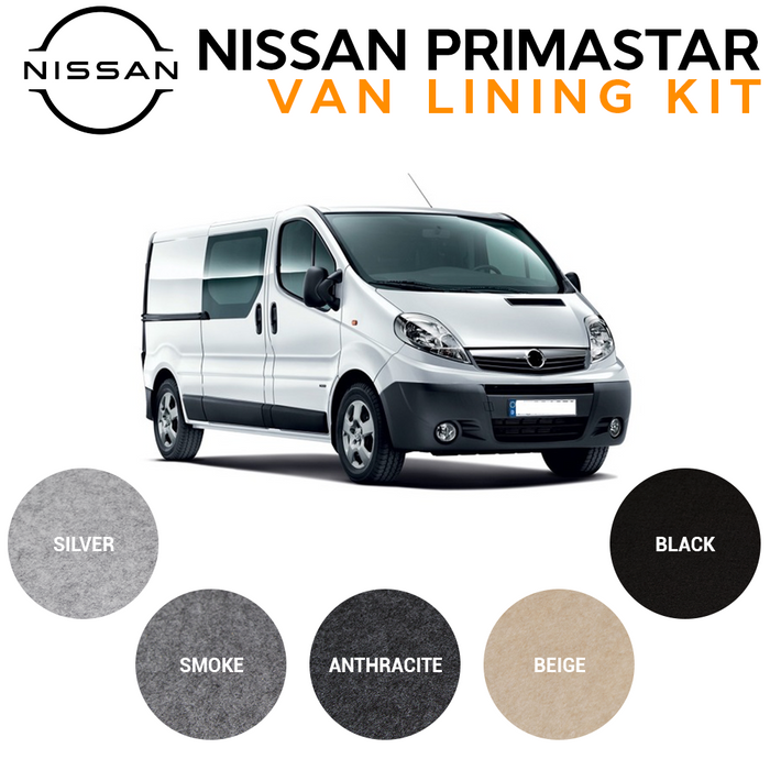 Nissan Primastar Van Carpet Lining Bundle Kit