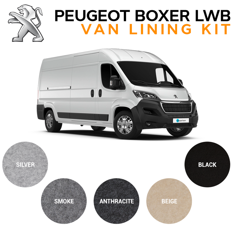 Peugeot Boxer LWB Van Carpet Lining Bundle Kit