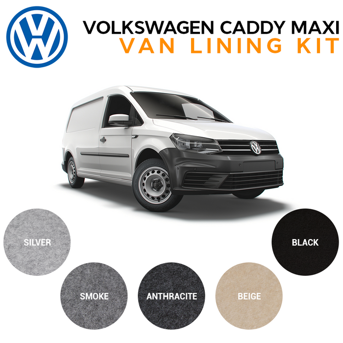 VW Caddy Maxi Van Carpet Lining Bundle Kit