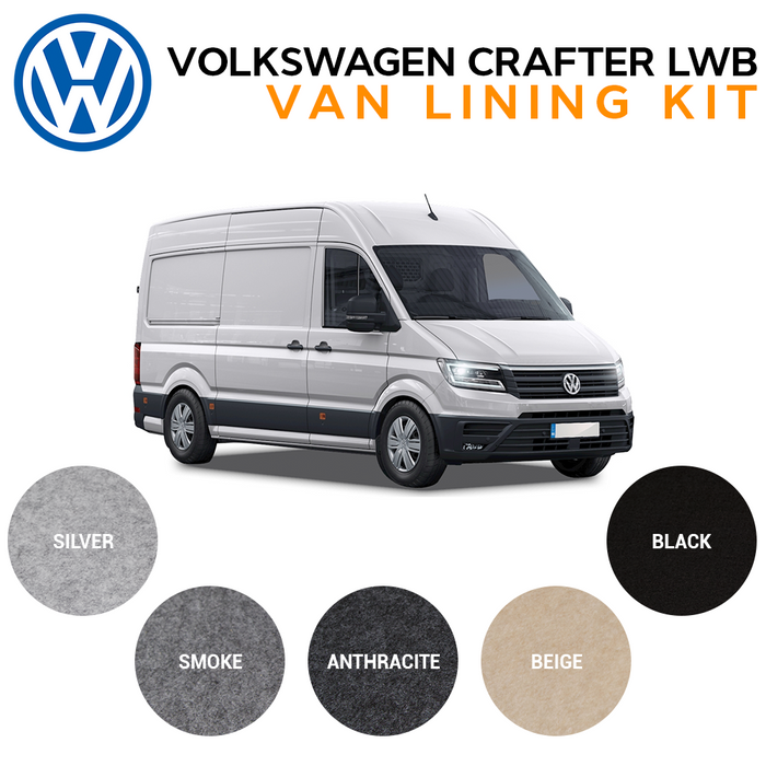 VW Crafter LWB Van Carpet Lining Bundle Kit